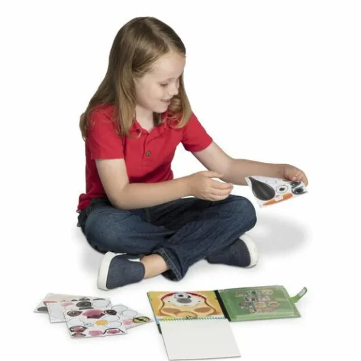 Discount Melissa & Doug Aktivitetsbog med ansigter - Kæledyr