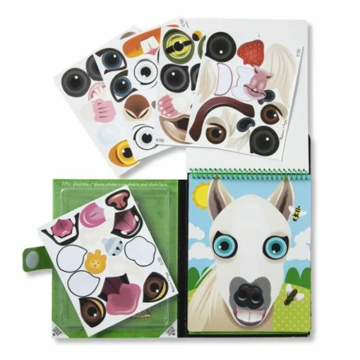 Discount Melissa & Doug Aktivitetsbog med ansigter - Kæledyr