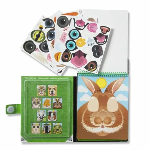 Discount Melissa & Doug Aktivitetsbog med ansigter - Kæledyr