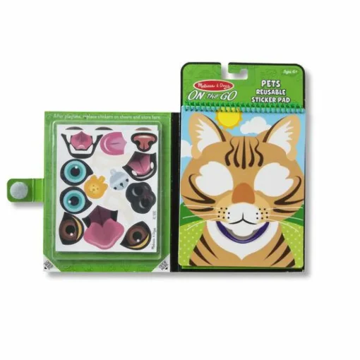 Discount Melissa & Doug Aktivitetsbog med ansigter - Kæledyr
