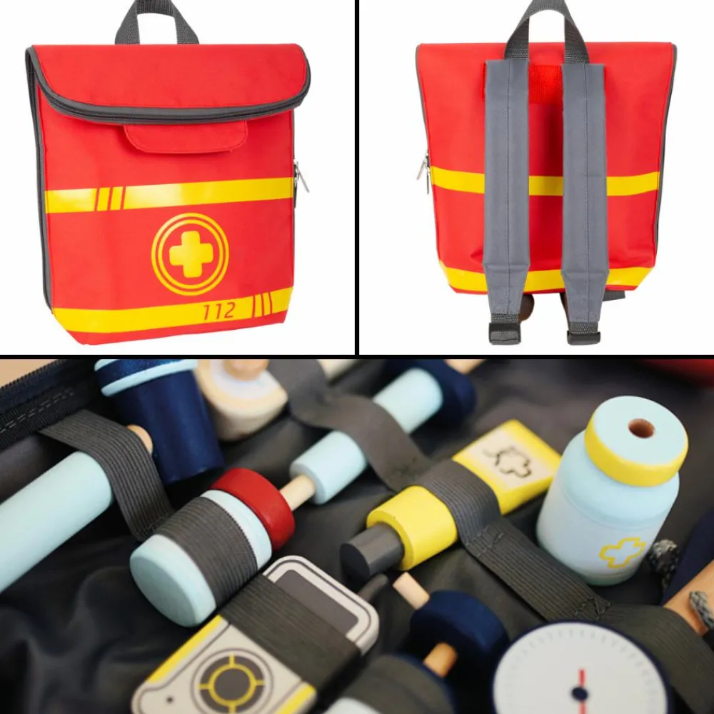 New small foot Akutlæge-rygsæk med 19 dele