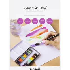 Best Creativ Company Akvarelblok A4 / 300 gr. - Hvid, 20 ark