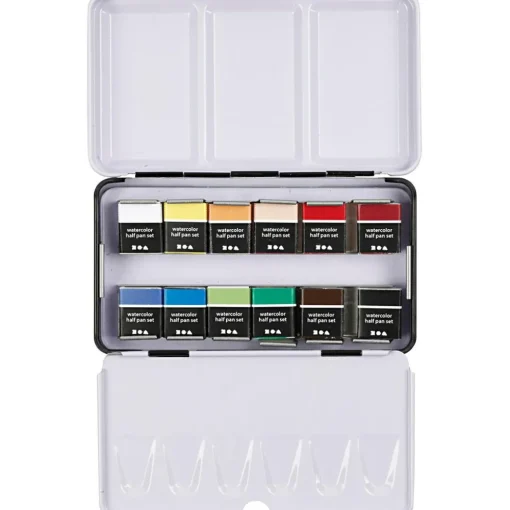 New Creativ Company Akvarelfarver Art Aqua - Basis, 12 farver