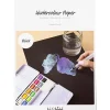 Discount Creativ Company Akvarelpapir A4 / 230 gr. - Sort, 15 ark