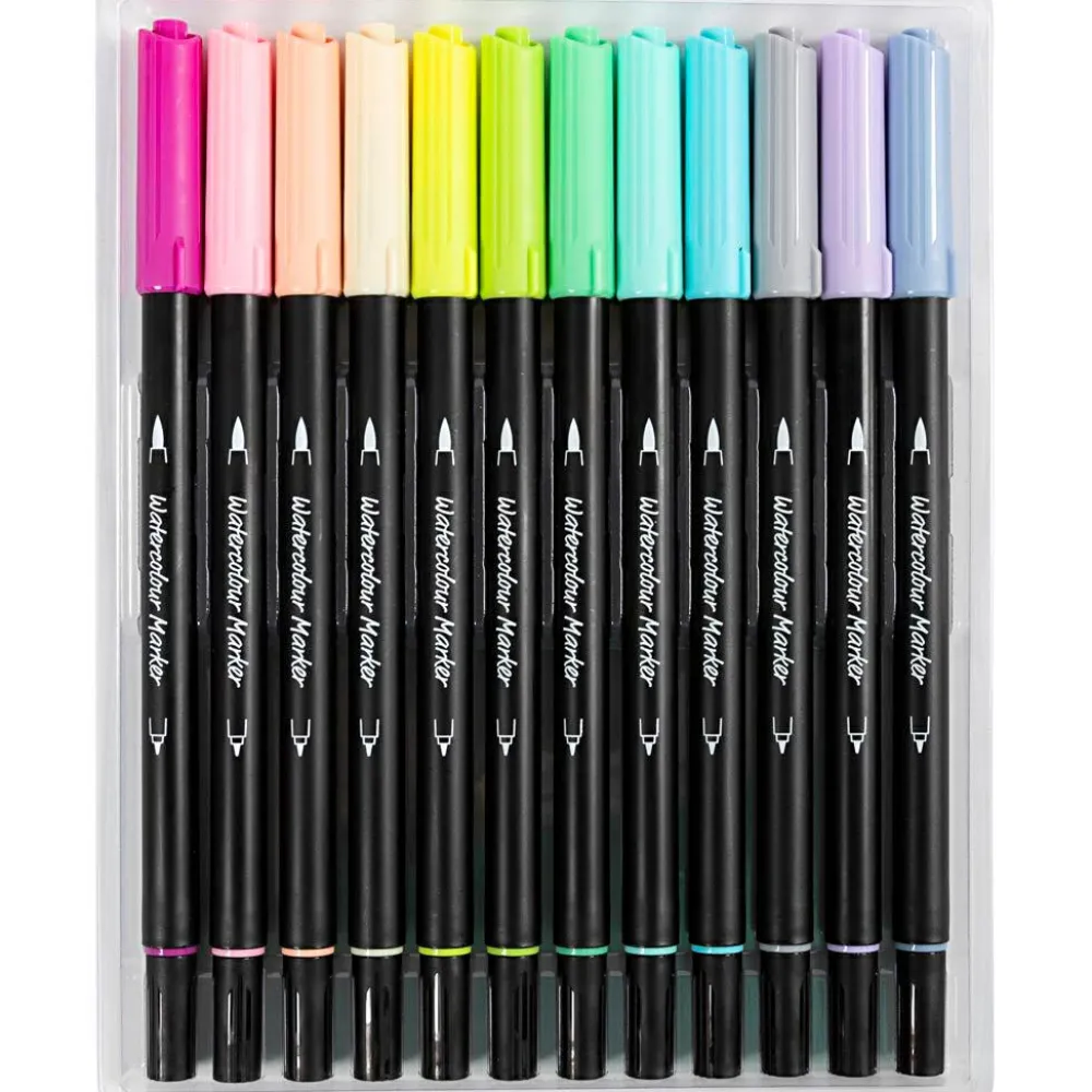 Online Creativ Company Akvareltusser - Pastel, 12 stk