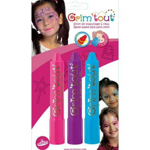 Online Grim'Tout Ansigtsfarve - 3 farvestifter - Prinsesse