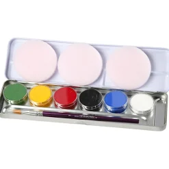 Outlet Ansigtsfarve - Palette m. 6 farver, Basis