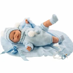 Discount Babydukke - Lyseblåt tøj, 38 cm