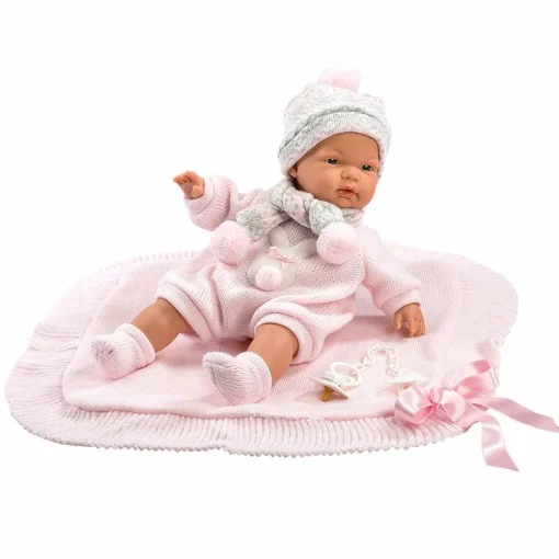 Online Babydukke - Lyserødt tøj, 38 cm