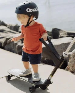 Clearance Ookkie Begynder-skateboard - Sort