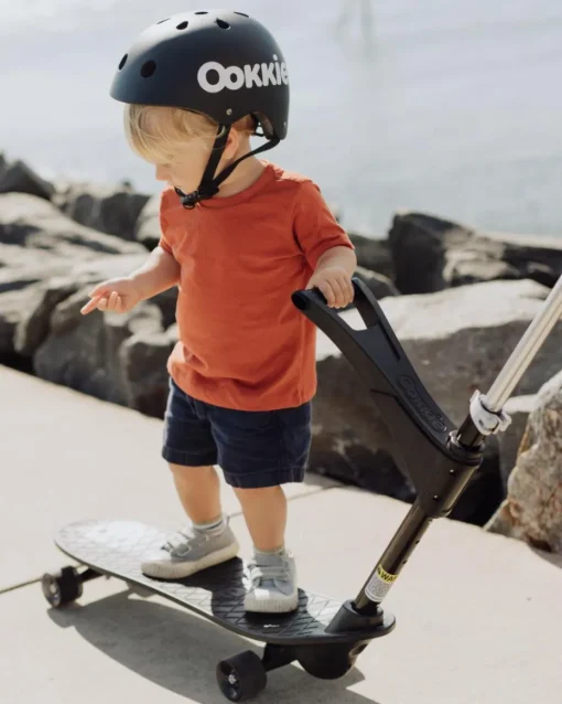 Clearance Ookkie Begynder-skateboard - Sort