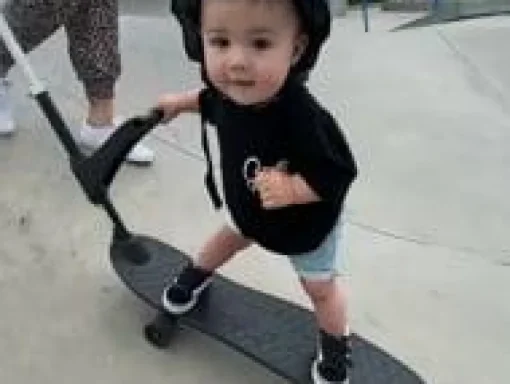 Clearance Ookkie Begynder-skateboard - Sort