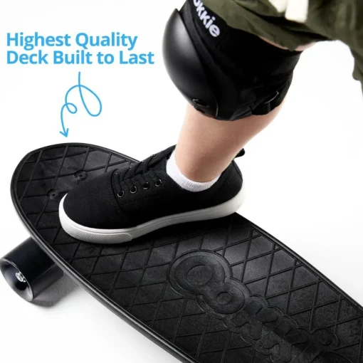 Clearance Ookkie Begynder-skateboard - Sort