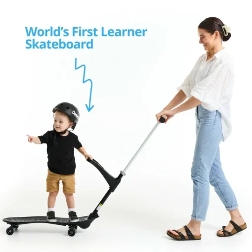 Clearance Ookkie Begynder-skateboard - Sort