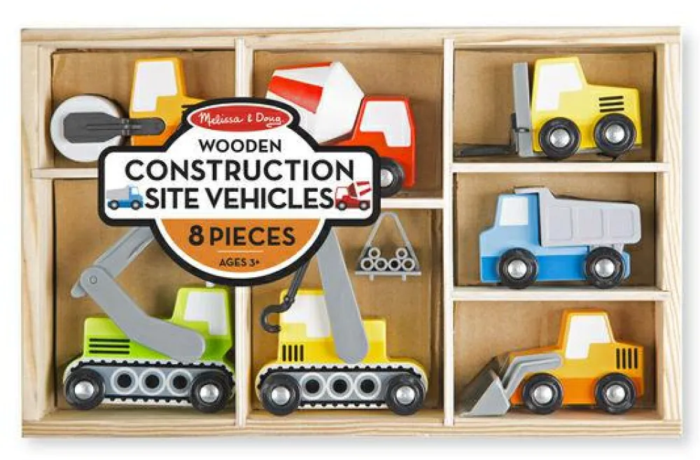 Best Melissa & Doug Biler i træ - På byggepladsen