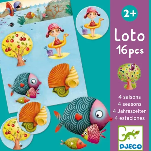 Hot Djeco Billedlotteri - De 4 årstider