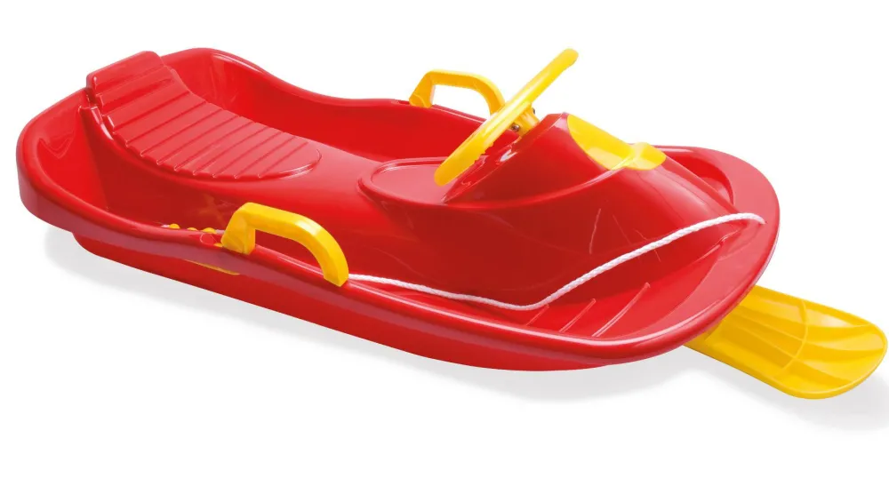 Dantoy Bobslæde m. rat og bremse (ass. farver)