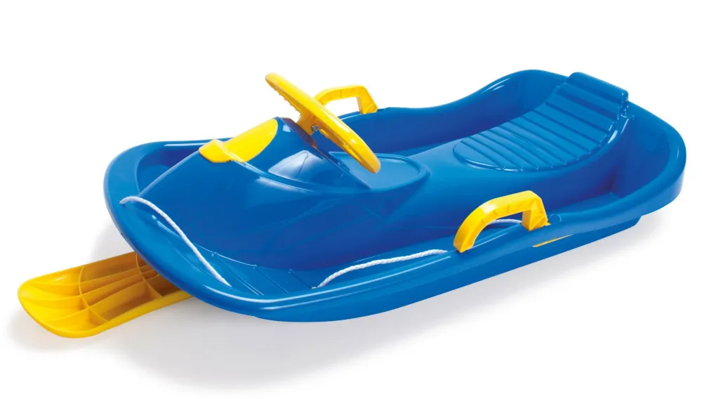 Dantoy Bobslæde m. rat og bremse (ass. farver)