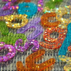 Sale tickit® Bogstaver med glitter, 26 stk