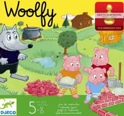 Djeco Børnespil - Woolfy og de 3 små grise
