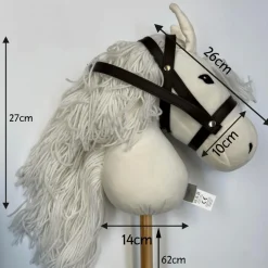 byASTRUP kæphest - Hvid m. sorte prikker