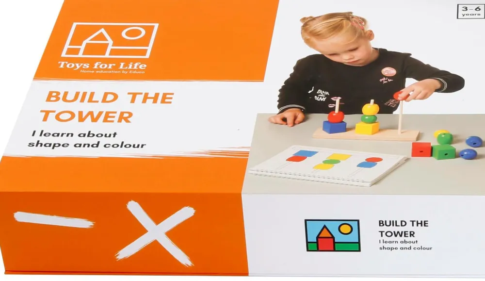 Online Toys for Life Byg tårne - Lær om form og farve