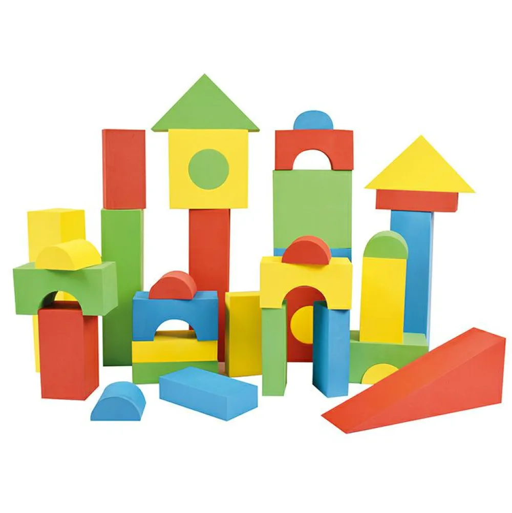 Clearance Byggeklodser af skum - Store, 56 stk