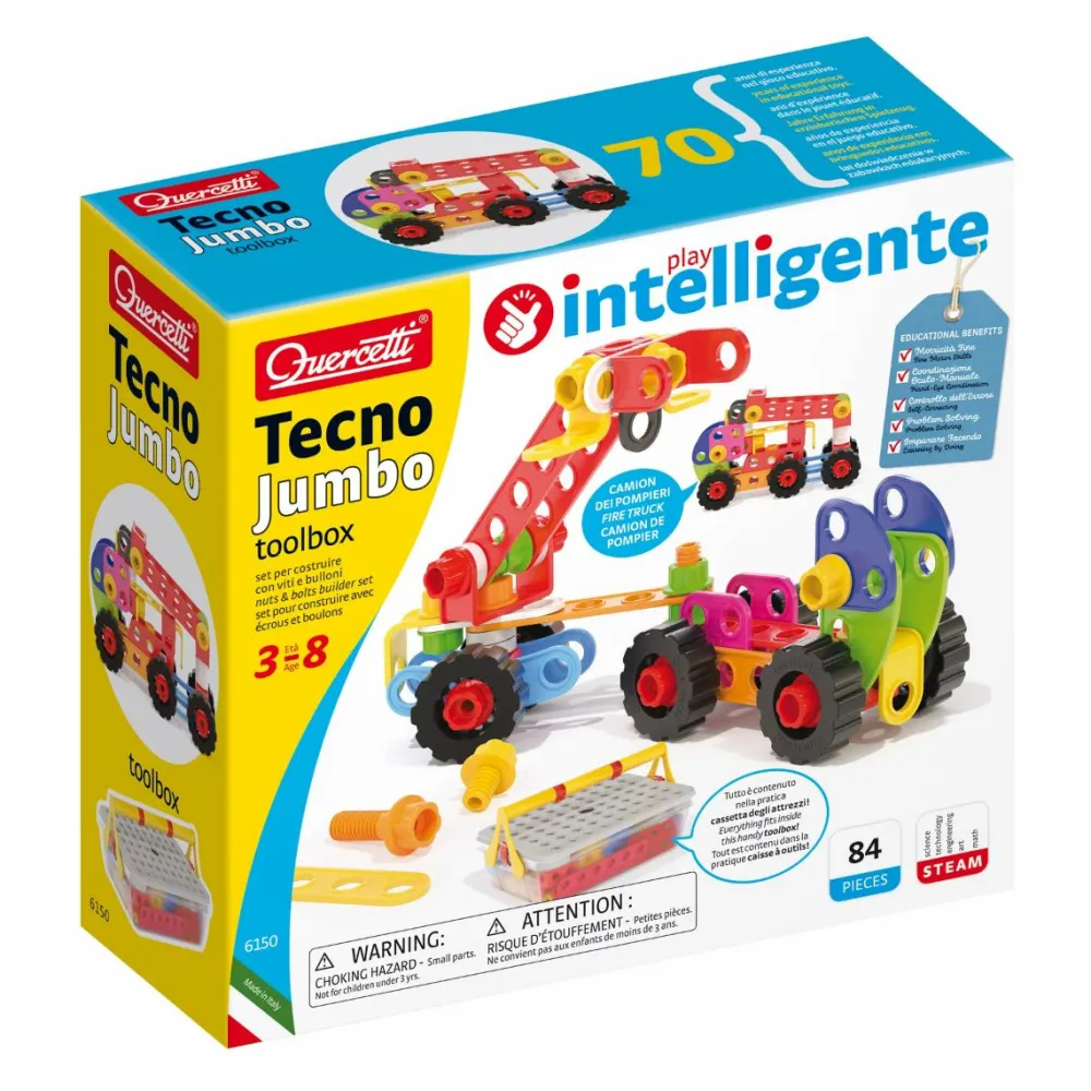Sale Quercetti Byggesæt Tecno Jumbo m. 84 dele