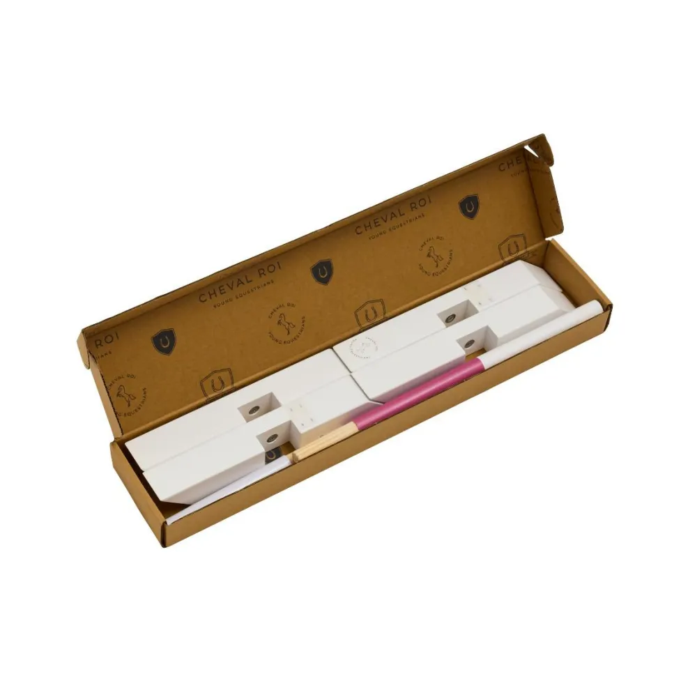 Cheval Roi tilbehør - Cavaletti, Hvid/rosa