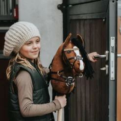 Clearance Cheval Roi tilbehør - Trense, sort/pink rhinsten