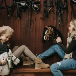 Clearance Cheval Roi tilbehør - Trense, sort/pink rhinsten