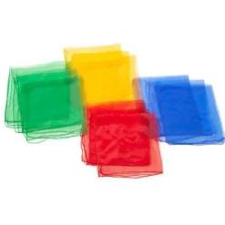 Hot Gonge Chiffontørklæder, små - Sæt m. 12 stk