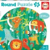 Hot educa Cirkelpuslespil m. 28 brikker - Jungledyr