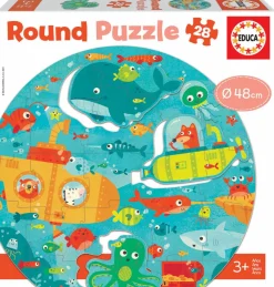 Best educa Cirkelpuslespil m. 28 brikker - Under havet