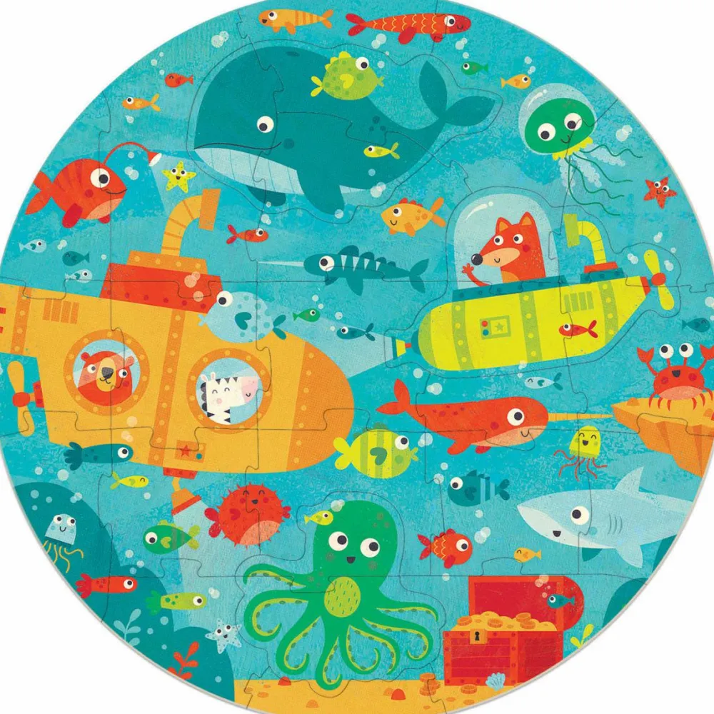 Best educa Cirkelpuslespil m. 28 brikker - Under havet