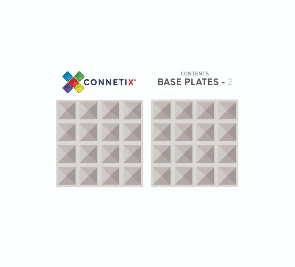 New CONNETIX | Baseplates, Clear, 2 stk
