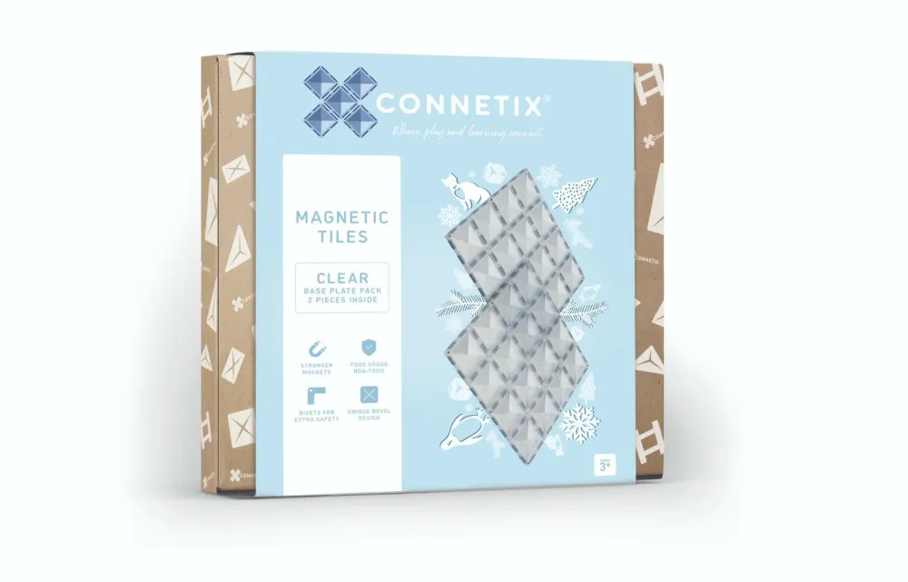 New CONNETIX | Baseplates, Clear, 2 stk