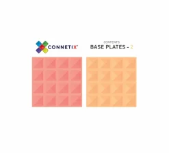 Hot CONNETIX | Baseplates, Lemon & Peach, 2 stk