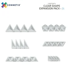 Outlet CONNETIX | Clear Shapes, 24 stk