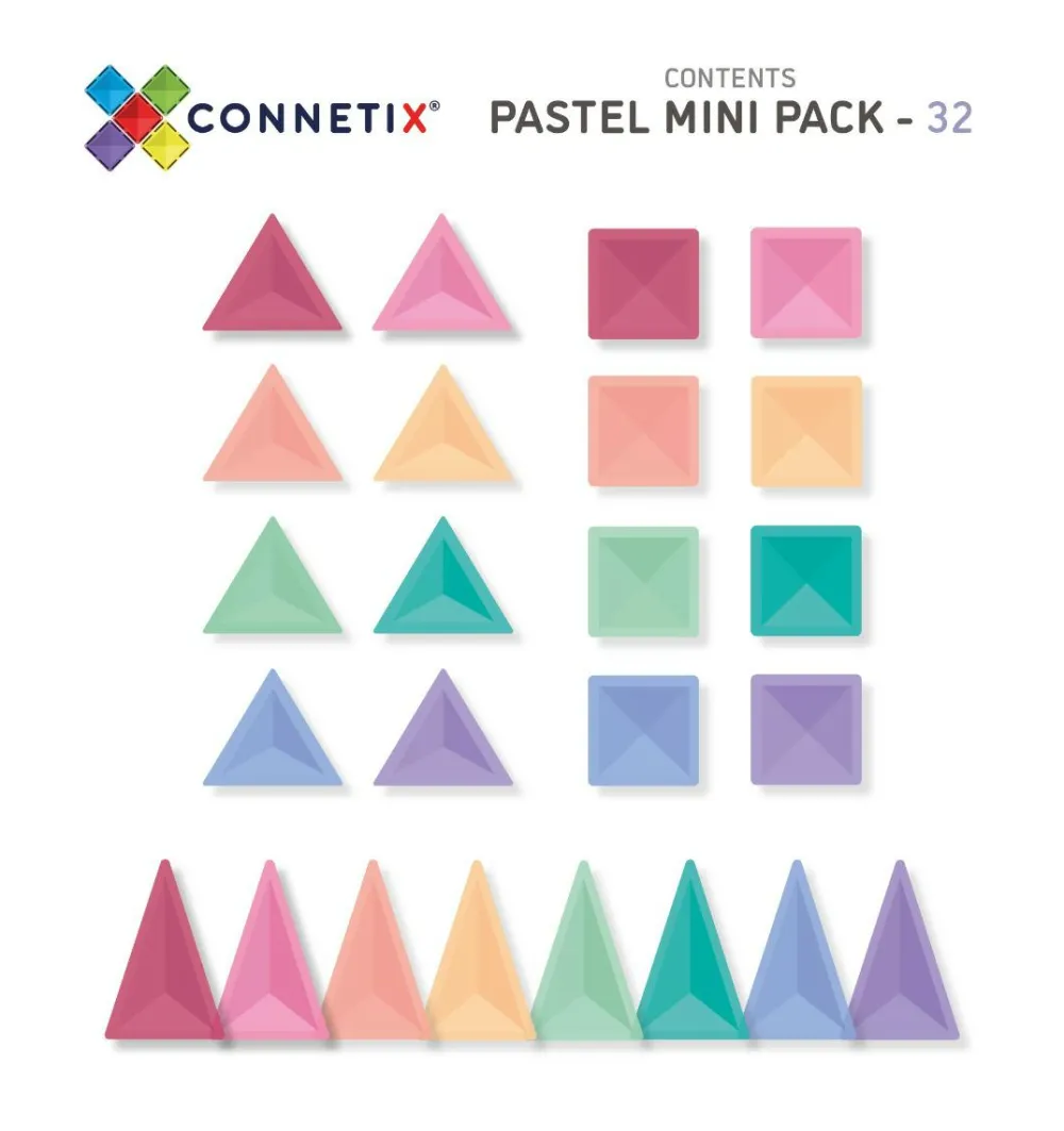 Discount CONNETIX | Pastel Mini, 32 stk