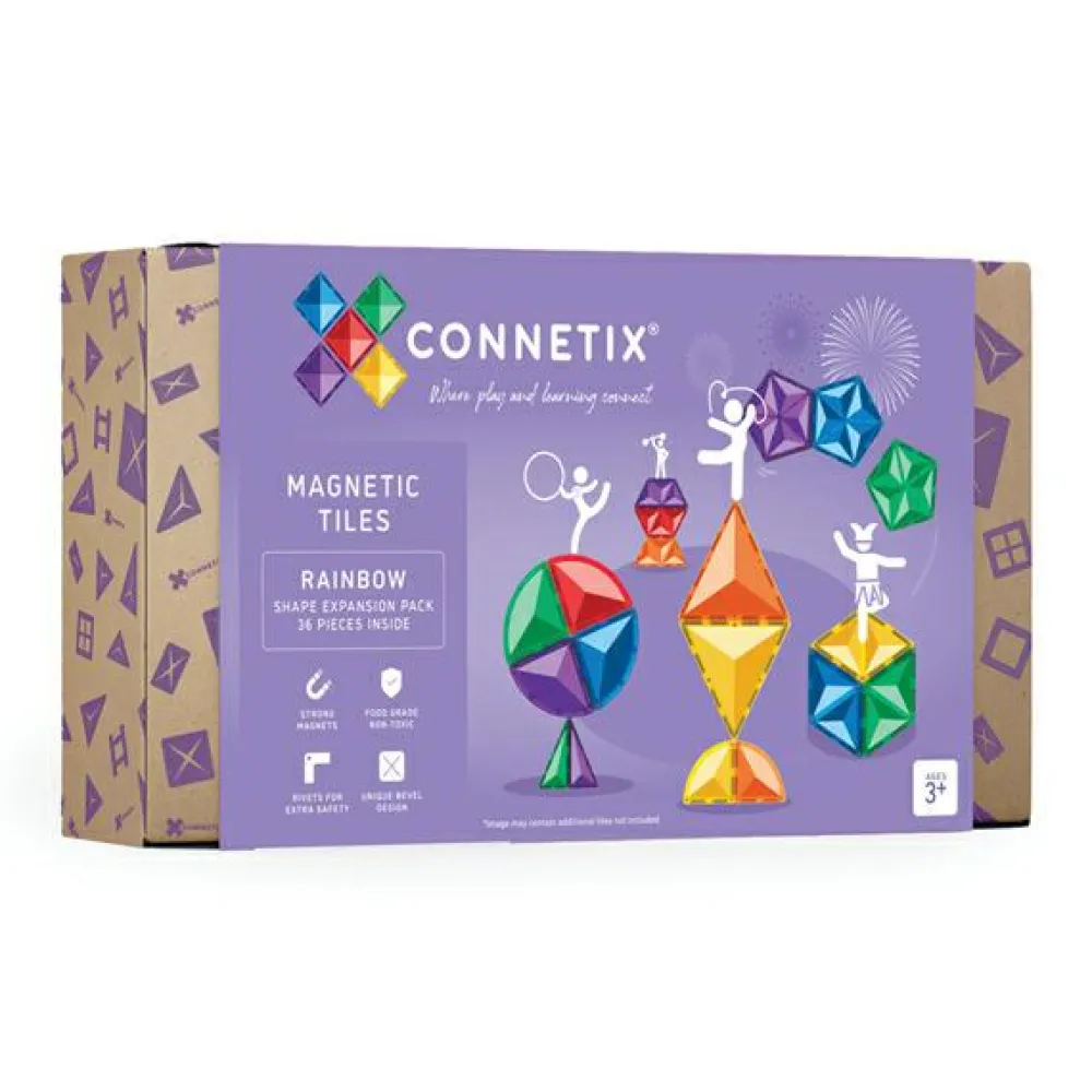 Best CONNETIX | Rainbow Shapes, 36 stk