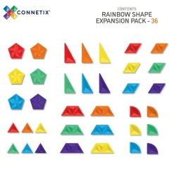 Best CONNETIX | Rainbow Shapes, 36 stk