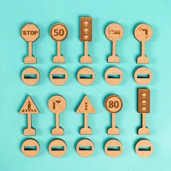 Clearance Crateit Town - Trafik og vejskilte, 10 dele