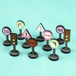 Clearance Crateit Town - Trafik og vejskilte, 10 dele