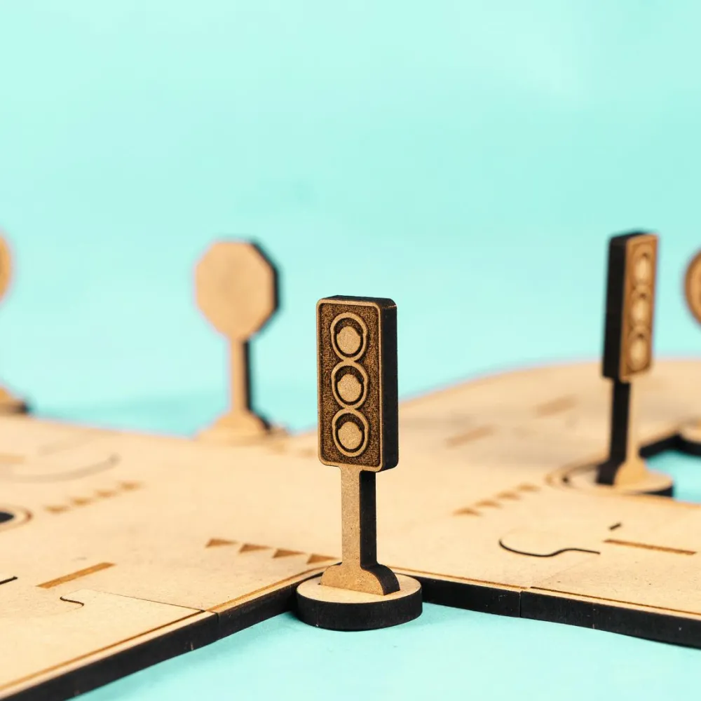 Clearance Crateit Town - Trafik og vejskilte, 10 dele