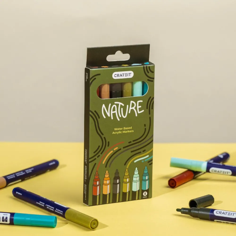 Hot Crateit tusser - Natur 1 mm., 6 stk