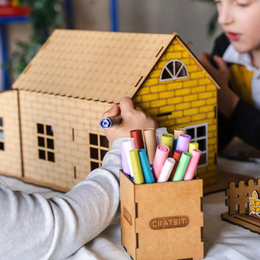 Hot Crateit tusser - Natur 1 mm., 6 stk