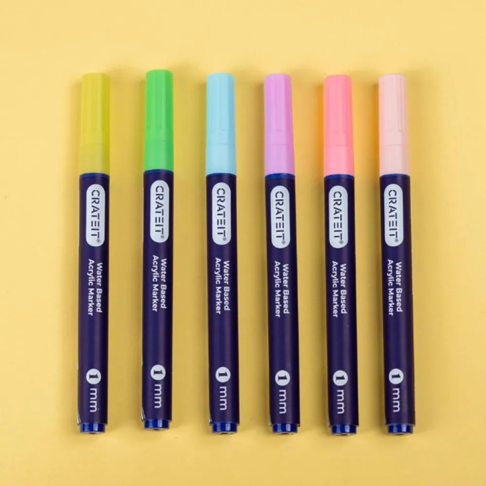 Sale Crateit tusser - Pastel 1 mm., 6 stk