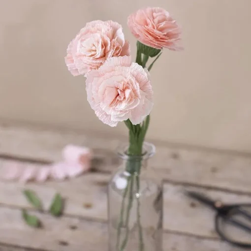Clearance Creativ Company Crepepapir m. stræk - Lilla/pink, 8 ark