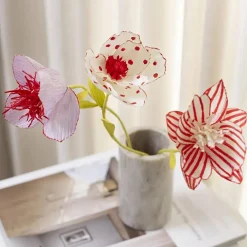 Creativ Company Crepepapir mini - Blomster med farvemagi, 3 stk